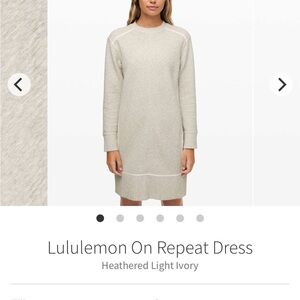 Lululemon Heathered Light Ivory Dress